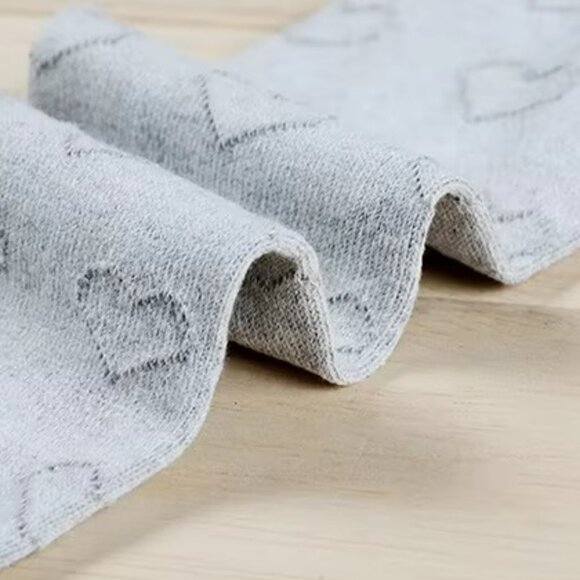 On Order - Women's Thigh High Socks Black with Heart Pattern and Pink Bow Kawaii - Picture 4 of 5